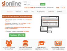 Tablet Screenshot of programaformacioncontinua.com